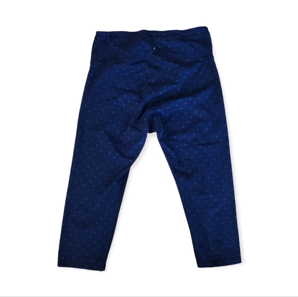 Blue Polka Dot Old Navy Go-Dry Caori Length Gym Pants - Picture 3 of 6